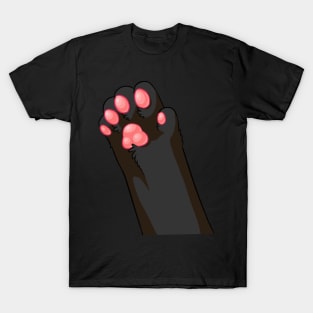 Reaching Black Shorthair Kitty T-Shirt